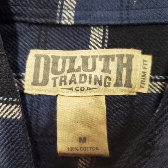 Duluth Trading Co Slim Fit Plaid Flannel Shirt - Picture 6 of 8